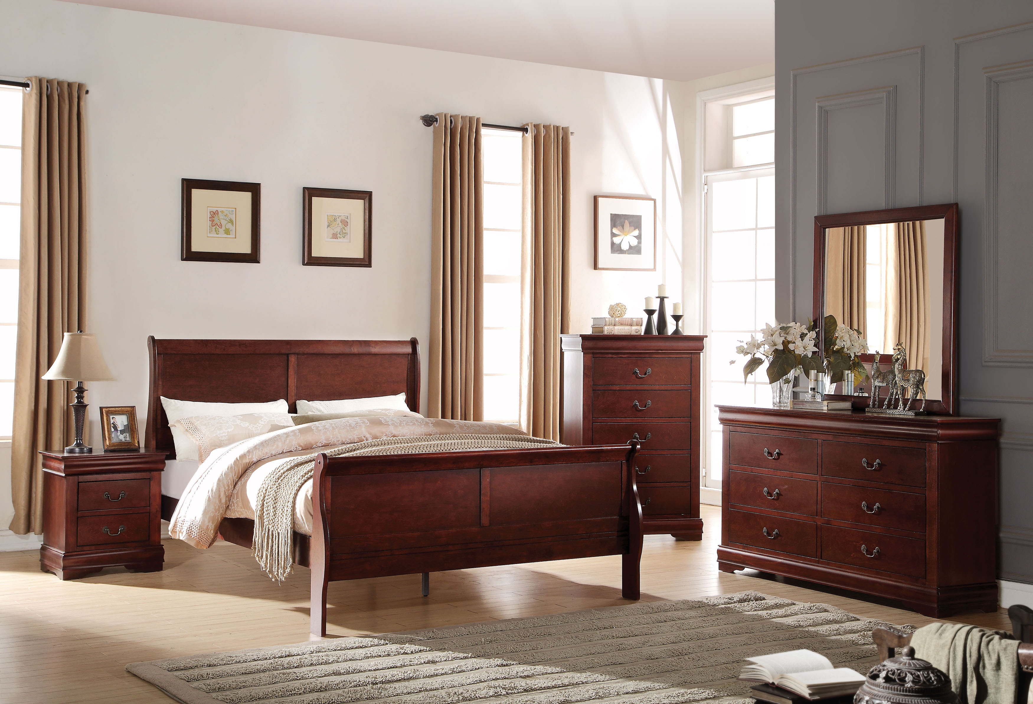 Louis Philippe Queen Bed